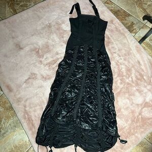 Lip service black long dress size small